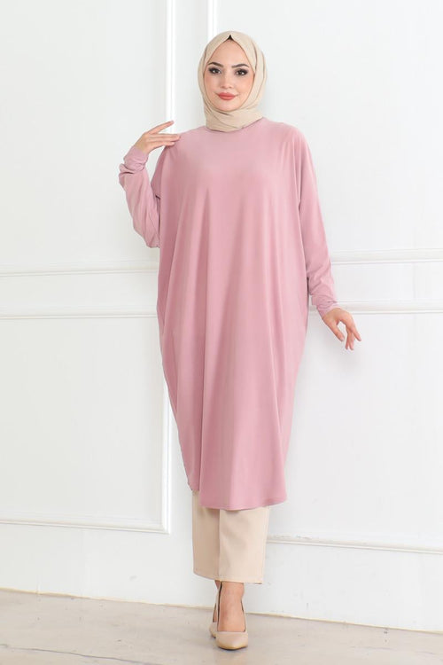 Mec Bat Sleeve Loose Tunic