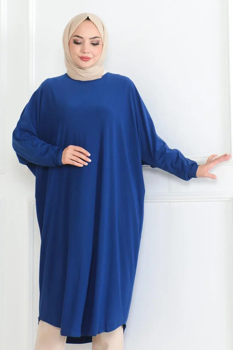Mec Bat Sleeve Loose Tunic