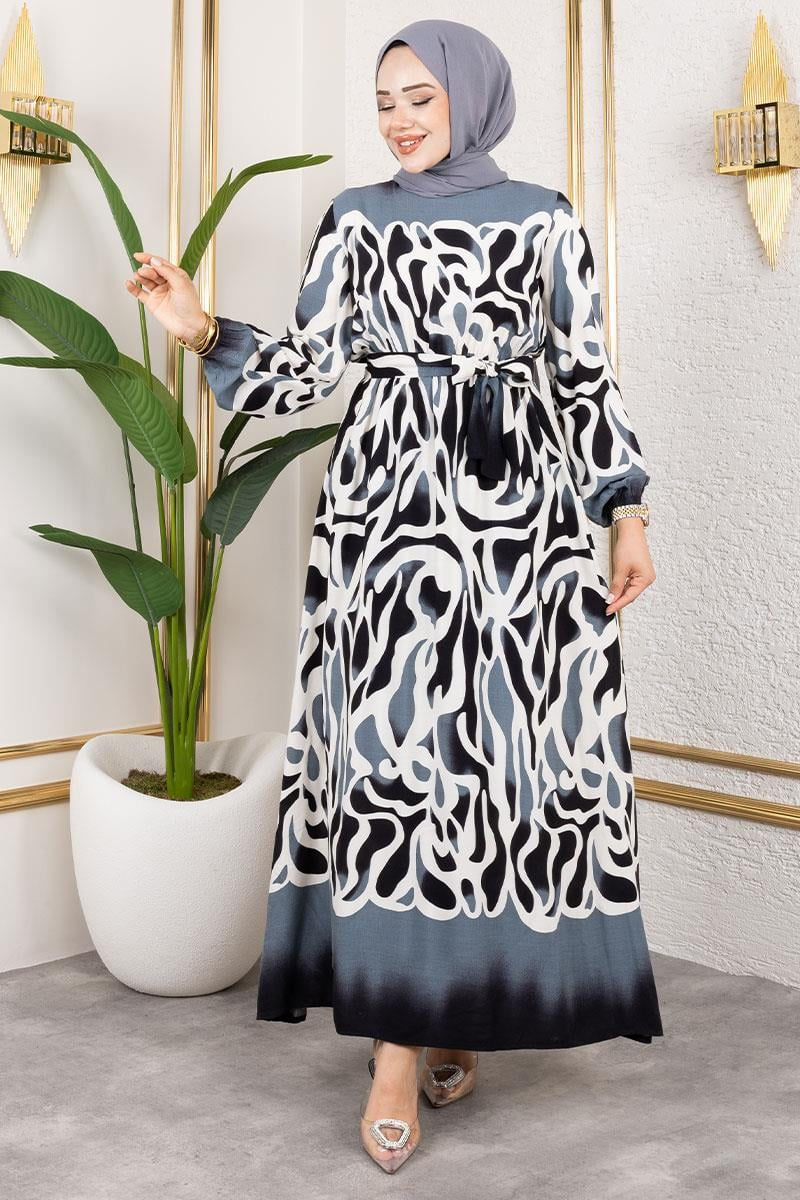 Mec Batik Patterned Hijab Dress