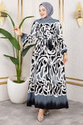 Mec Batik Patterned Hijab Dress