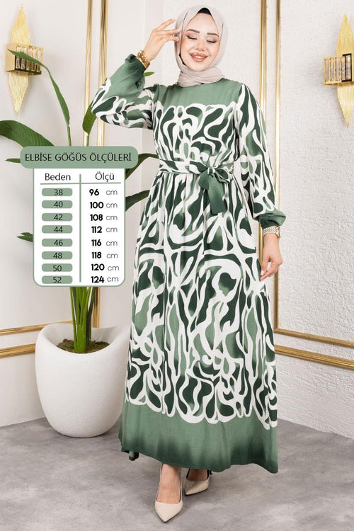 Mec Batik Patterned Hijab Dress