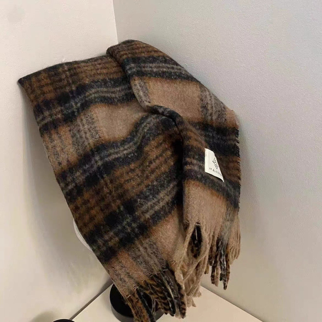 Women's Plaid Winter Scarf