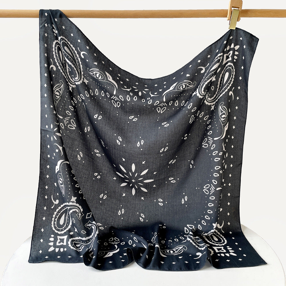 Paisley Silk Square Scarf | 90x90cm Luxury Herringbone