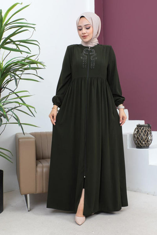 Mec Beaded Embroidered Abaya