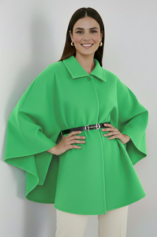 Belted Cashmere Poncho – NEOMODEST product image 1