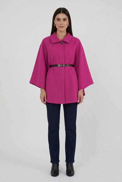 Belted Cashmere Poncho – NEOMODEST product image 1