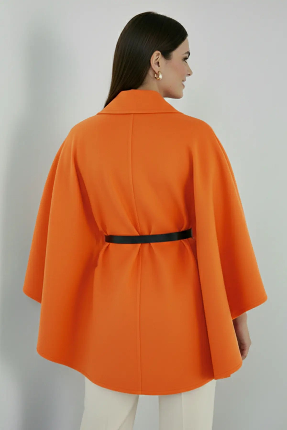 Belted Cashmere Poncho – NEOMODEST product image 3