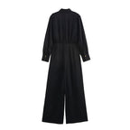 Belted Wide Leg Jumpsuit - Ladies’ jumpsuit
