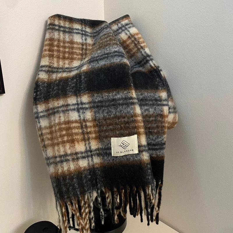 Women's Plaid Winter Scarf