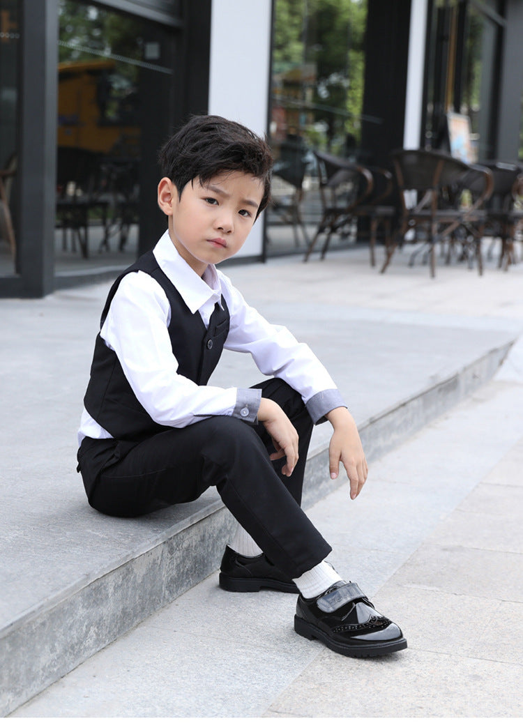 Boys Leather Shoes Kids’ Campus Black British Style Shoes - Kids’ shoes