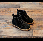 Boys Premium Boots,Children’s Classic Boots Black Army Boots Summer High Boots - Children’s Boots