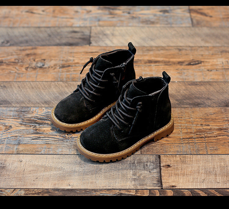 Boys Premium Boots,Children’s Classic Boots Black Army Boots Summer High Boots - Children’s Boots