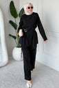 Buckled Two-piece Set | Black – NEOMODEST product image 1