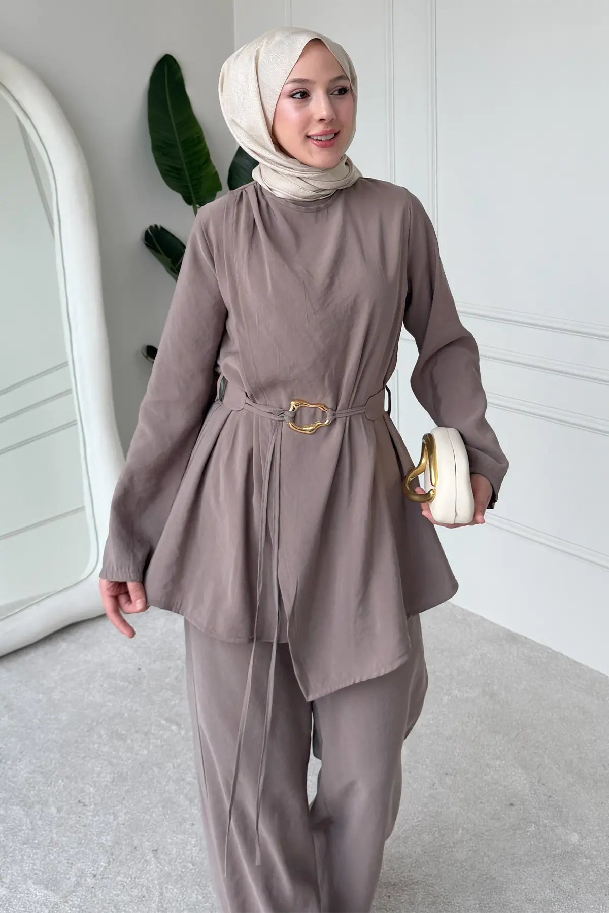 Buckled Two-piece Set | Vison – NEOMODEST product image 4
