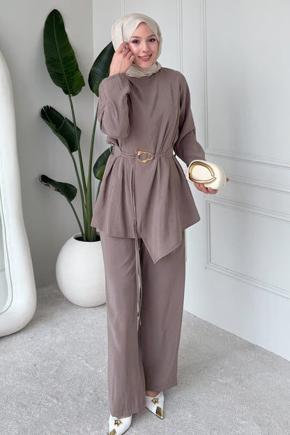 Buckled Two-piece Set | Vison – NEOMODEST product image 1
