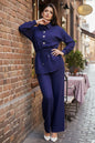Buttoned Two-piece Set | Indigo – NEOMODEST product image 1