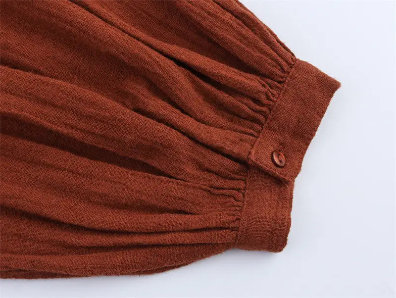 Women’s Embroidered Crew Neck Short Dress