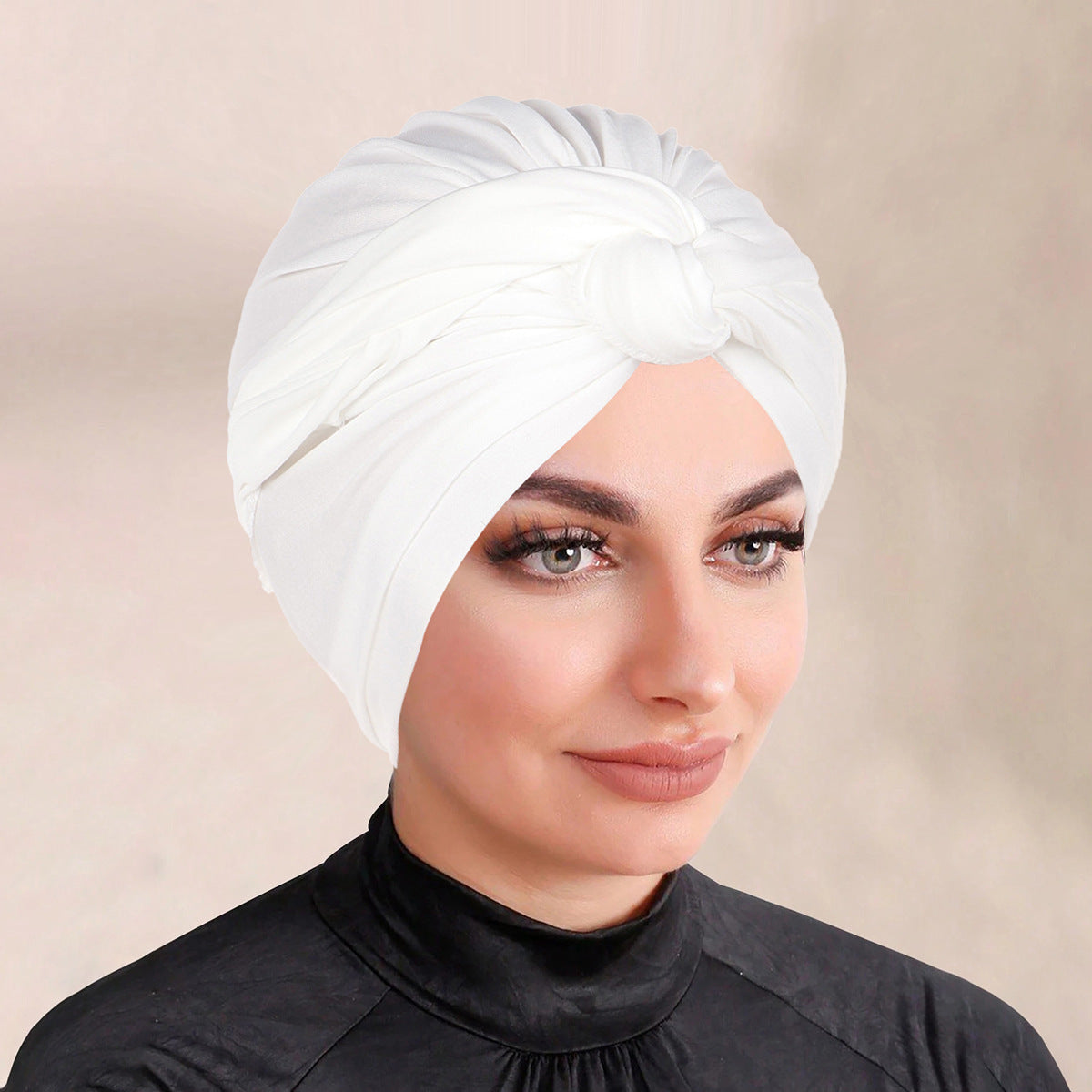 Solid Colour Bonnet Hijab, Headscarf For Muslim Women