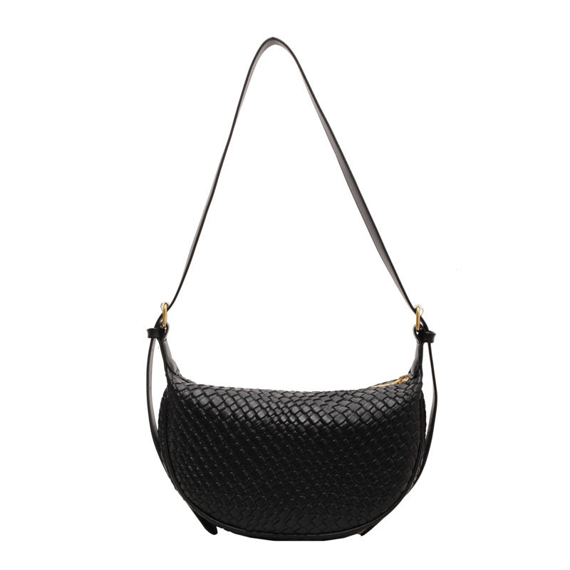 Casual Crossbody Shoulder Bag - Black - Bag