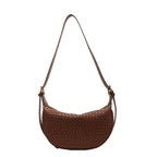 Casual Crossbody Shoulder Bag - Brown - Bag