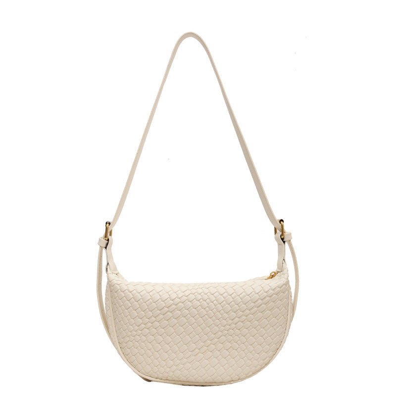 Casual Crossbody Shoulder Bag - White - Bag