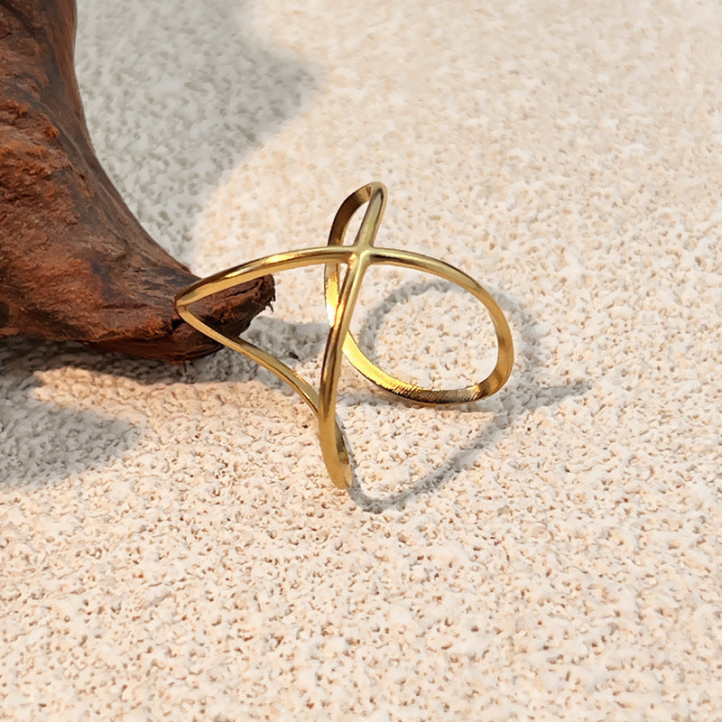 Striped Minimalist Ring for Women