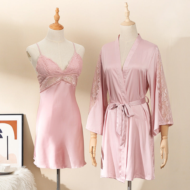 Women's Two-Pieces Summer Sleeping Gown Set