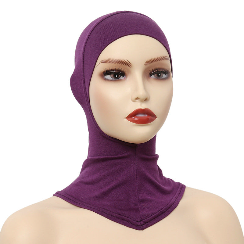 Modal Cotton Elastic Headscarf Cap, Hijab Cap, Sports Hijab