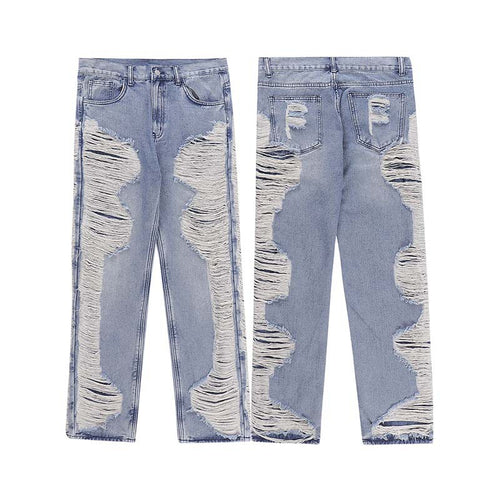 Men’s Worn Out Cat Whisker Jeans