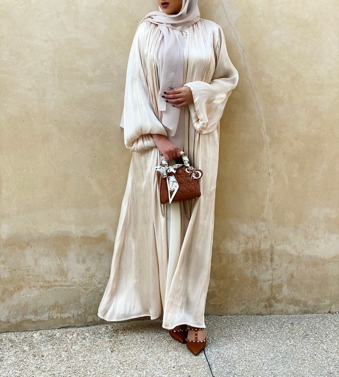 Puff Sleeved Summer Abaya Cape