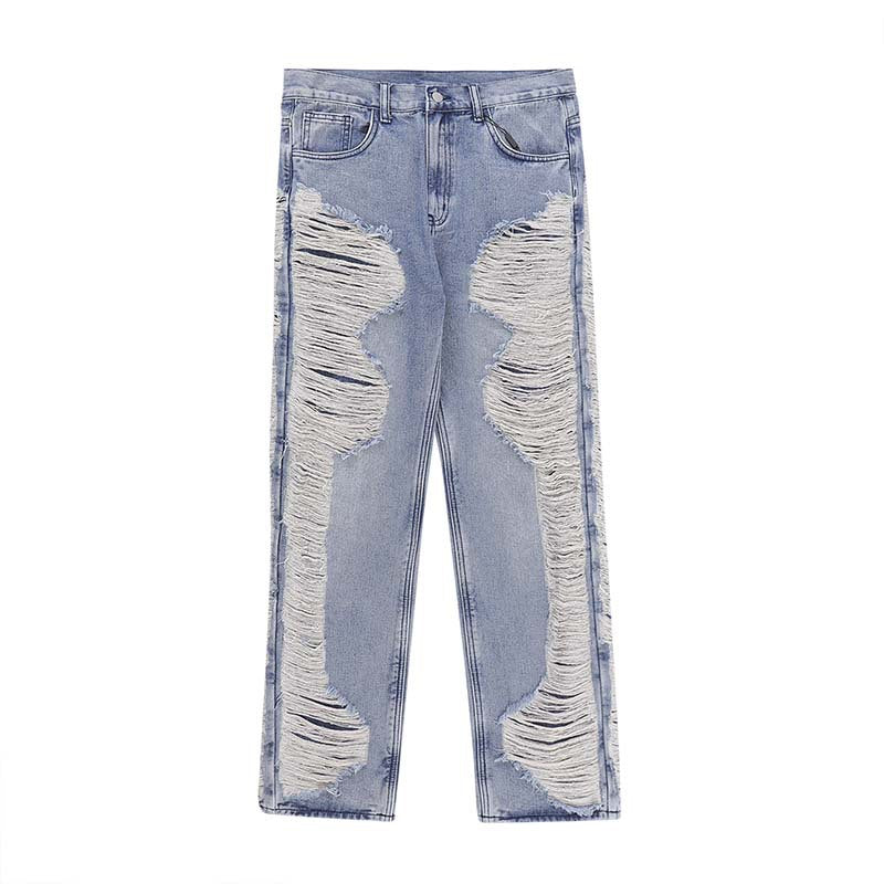 Men’s Worn Out Cat Whisker Jeans