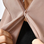 Chiffon Magnetic Buckle Fixed Anti-drop Hijab - Hijab