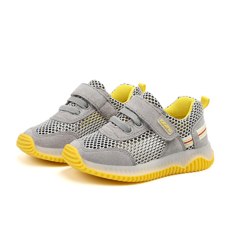 Children’s Breathable Mesh Sports Shoes - Grey / 20 - Sports shoes