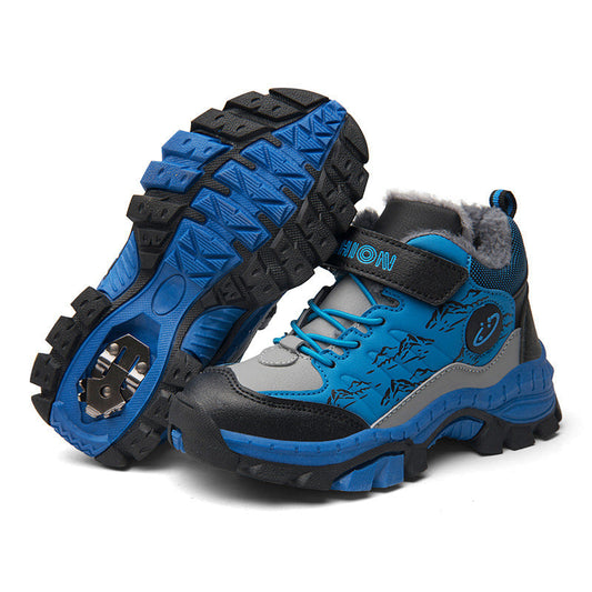 Children’s Cotton Shoes Boys Cotton Hiking Shoes - Blue / 30 - Boys’ shoes