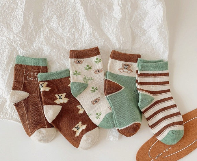 Children’s Cotton Socks - Bear / 12cm - Kids’ Socks