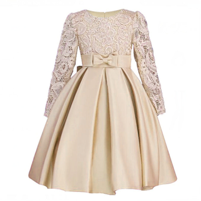Children’s Flower Girl Dress - Champagne / 110cm - Children’s flower girl dress