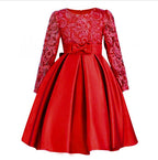 Children’s Flower Girl Dress - Red / 110cm - Children’s flower girl dress