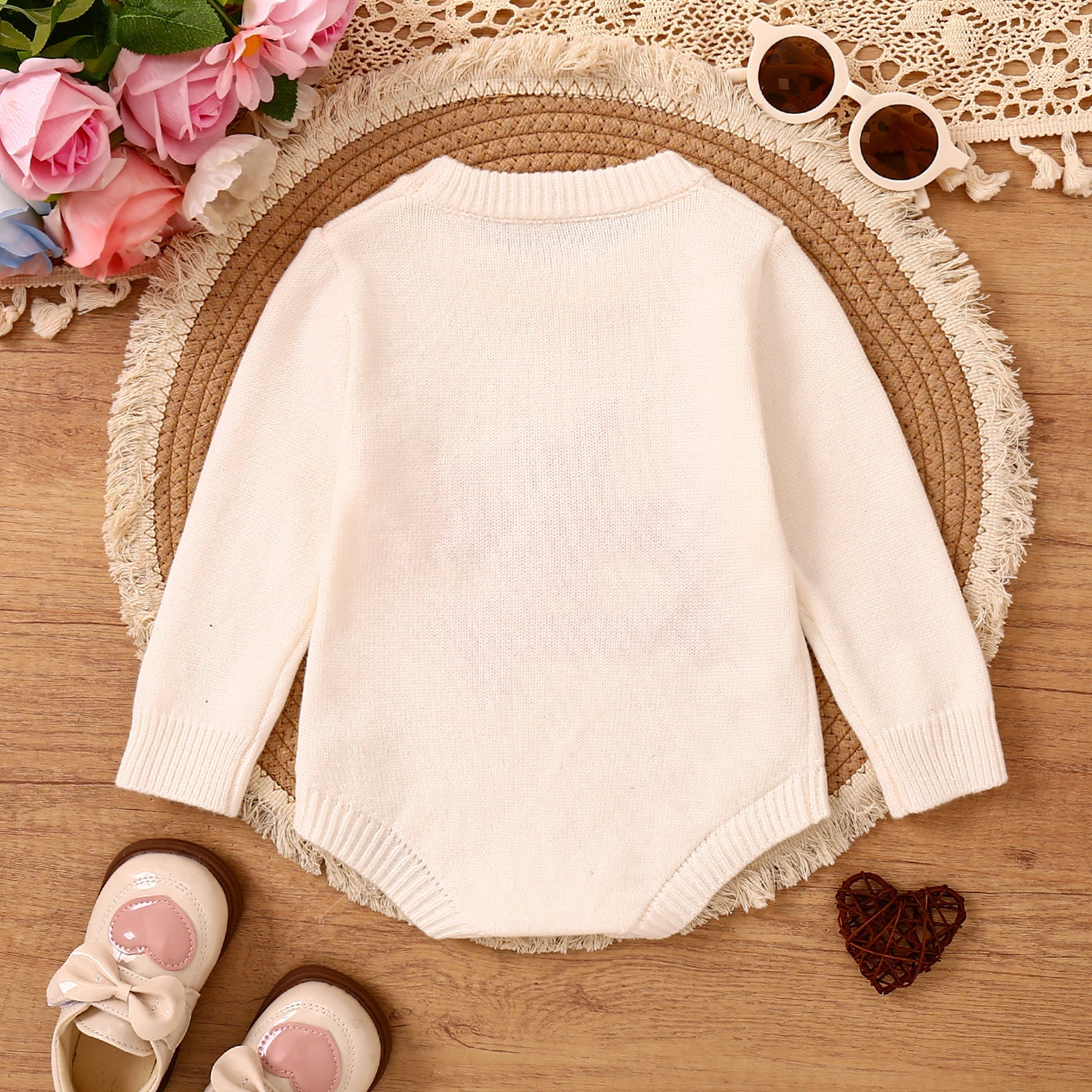 Children’s Romper Easter Rabbit Ear Romper Long Sleeve Romper