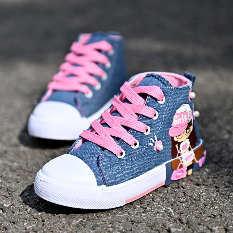 Children’s Shoes Girls’ Canvas Sneakers - Girls’ sneakers
