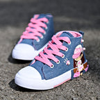 Children’s Shoes Girls’ Canvas Sneakers - Light Blue / 27 - Girls’ sneakers
