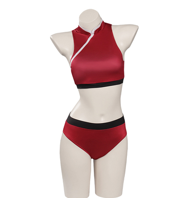 Chinese Style Red Swimsuit