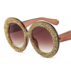 Classic Handmade Diamond Sunglasses - Double tea