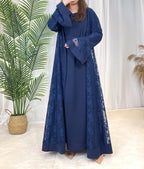 Corporate Abaya-Modest Office Outfit - Blue / L - Abaya