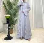 Corporate Abaya-Modest Office Outfit - Silver / L - Abaya