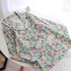 Cotton Sweet Lace Pajama Women’s Spring Summer Set