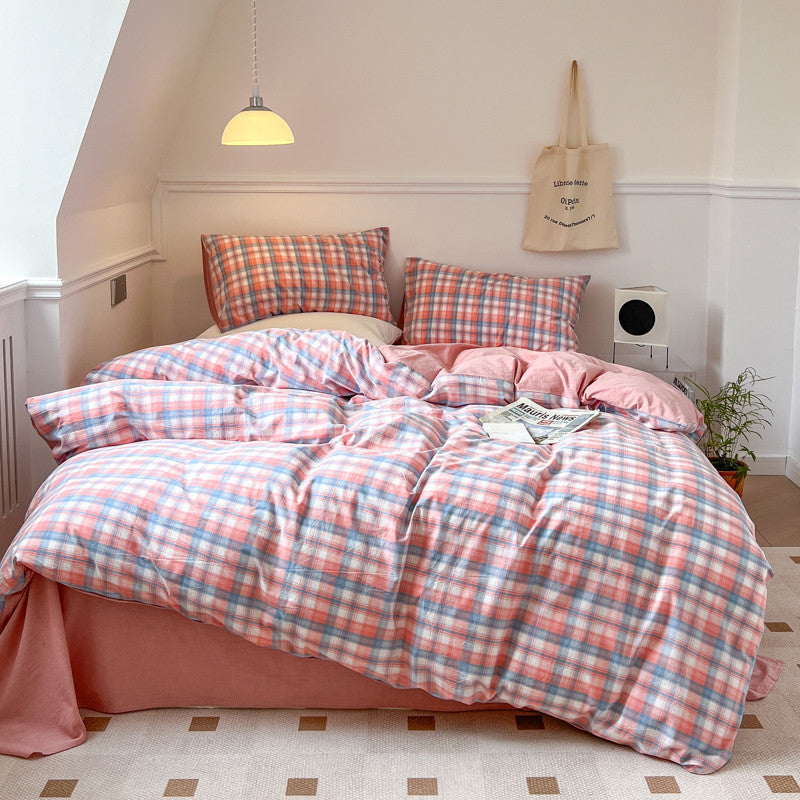 Cotton Washed Premium Cotton Bed Sheets - Starry Orange / Bed sheet / 1.2M - Bed sheets