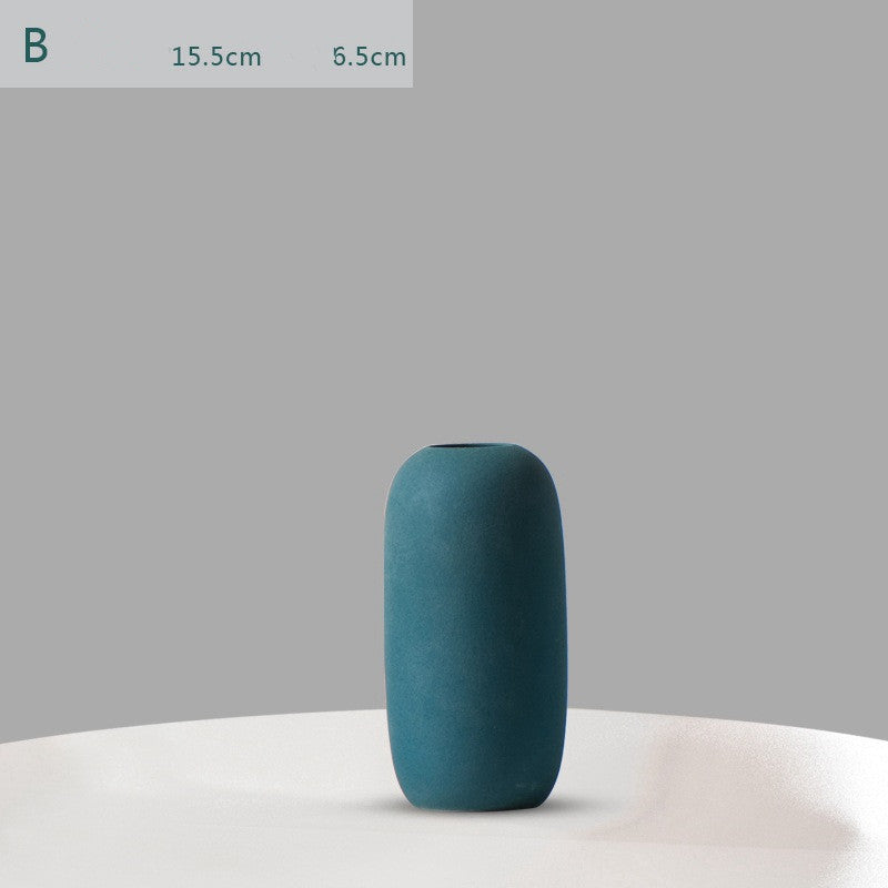 Creative Ceramic Vases For Living Room Luxury Room and Office Decoration Accessories - Green - Flower Vase