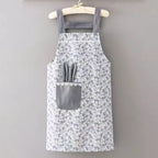 Cute Rabbit Ears Korean Style Cooking Apron - Grey