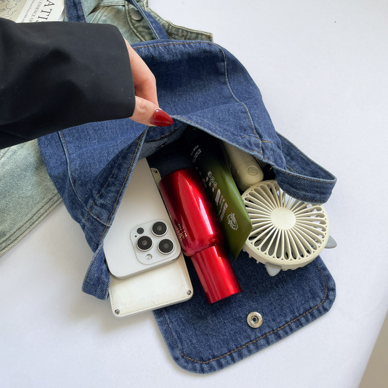 Denim Crossbody Bag - Urban Minimalist Shoulder Bag