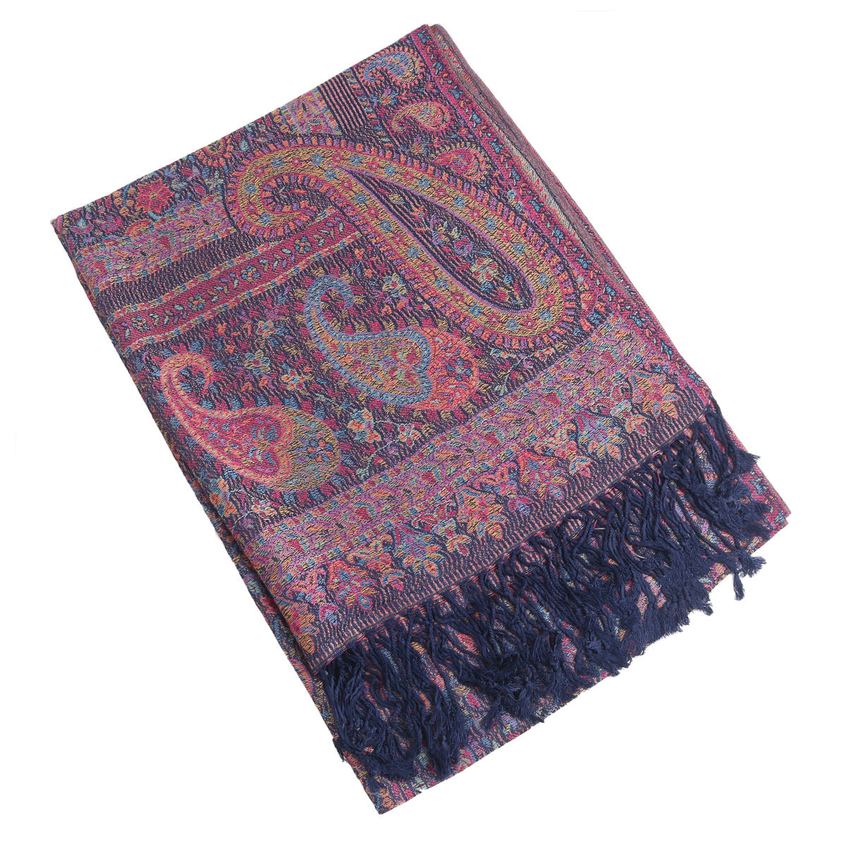 Cashew Flower Tasseled Long Winter Scarf